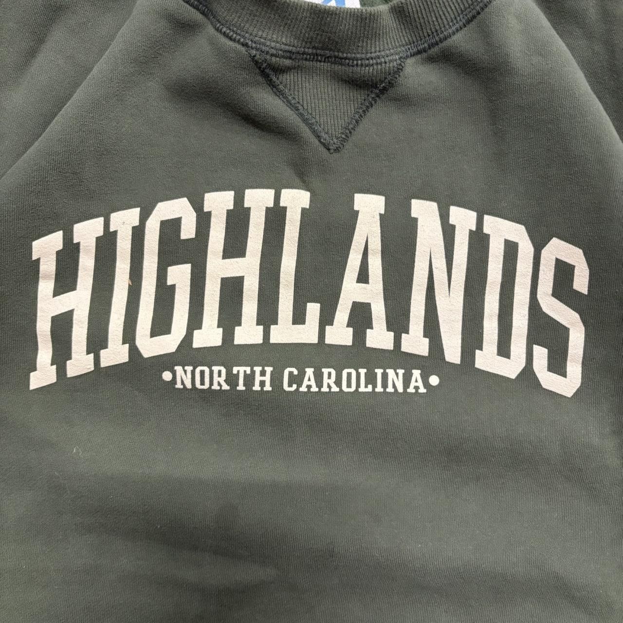 Vintage Crazy Vintage Y2K/2000s HighLands North Carolina Green Crewneck Sweatshirt! Size US XXL / EU 58 / 5 - 2 Thumbnail