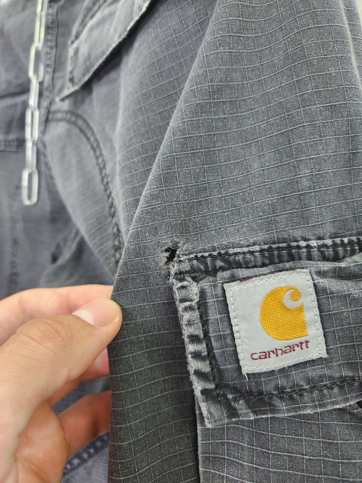 Carhartt × Carhartt Wip × Vintage Vintage 90s Carhartt Slim Cargo Pants distressed 29x32 Size US 29 - 10 Thumbnail