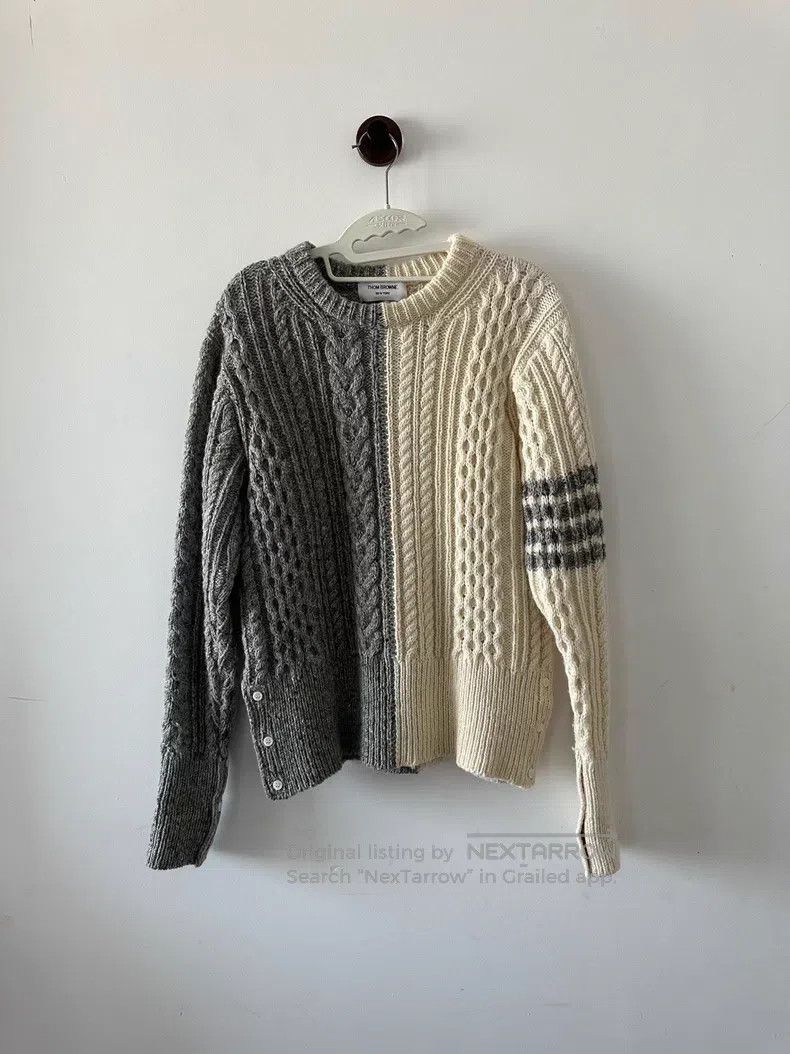 Thom Browne Thom Browne Colorblock Knit Sweater Size US XL / EU 56 / 4 - 1 Thumbnail