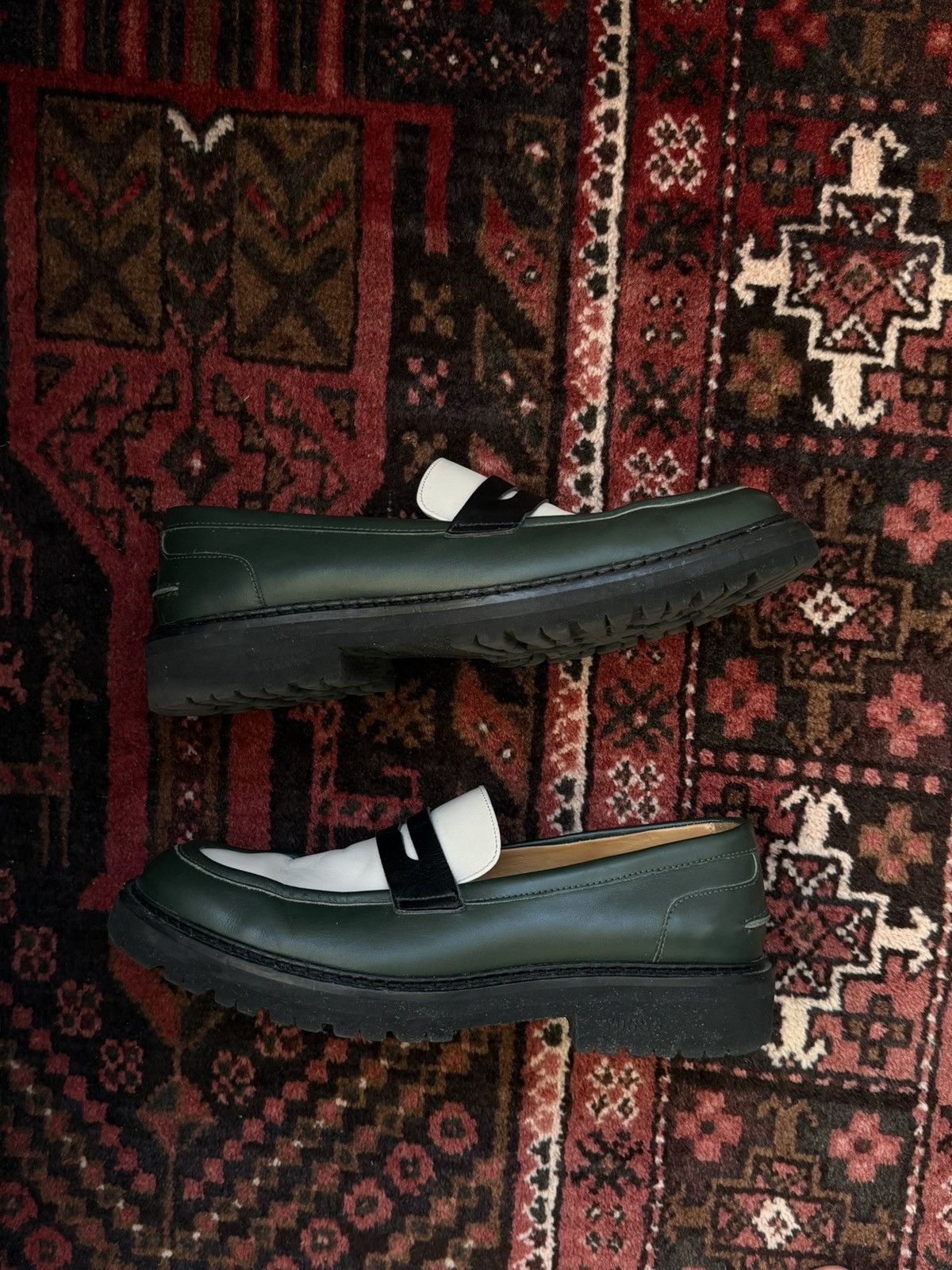 VINNY's 🟢⚫️ VINNY’s RICHIE • Penny Loafer • Forest Green Size US 9 / EU 42 - 2 Thumbnail