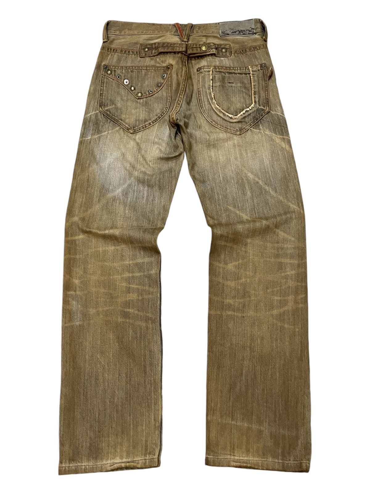 FUSAI × Hysteric Glamour Rush Hour Japan Muddy Wash Zipper Pocket Jeans Size US 29 - 2 Thumbnail