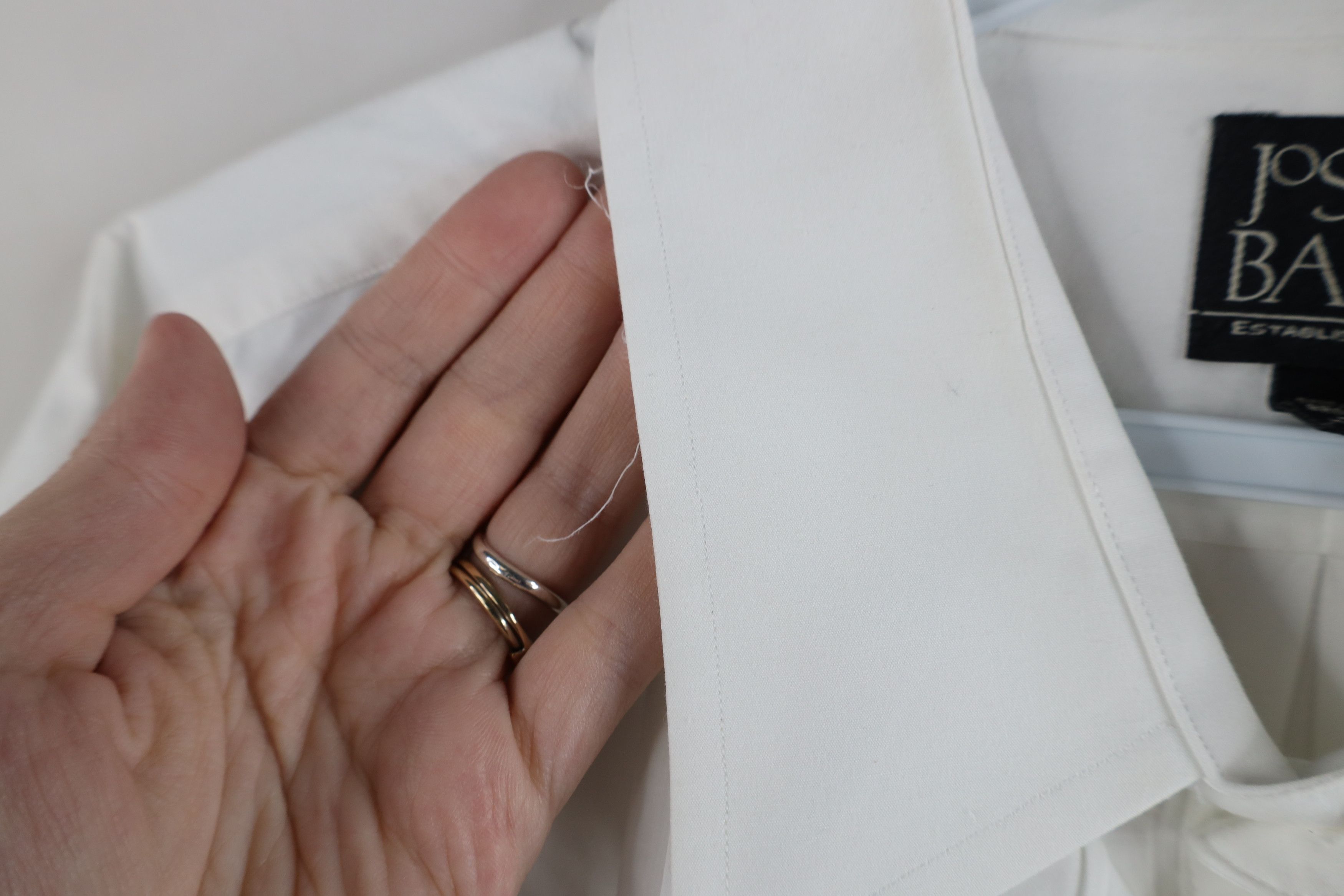 Jos. A. Bank × Vintage Jos A Bank French Cuff Tuxedo Prom Button Dress Shirt White Size US M / EU 48-50 / 2 - 8 Thumbnail