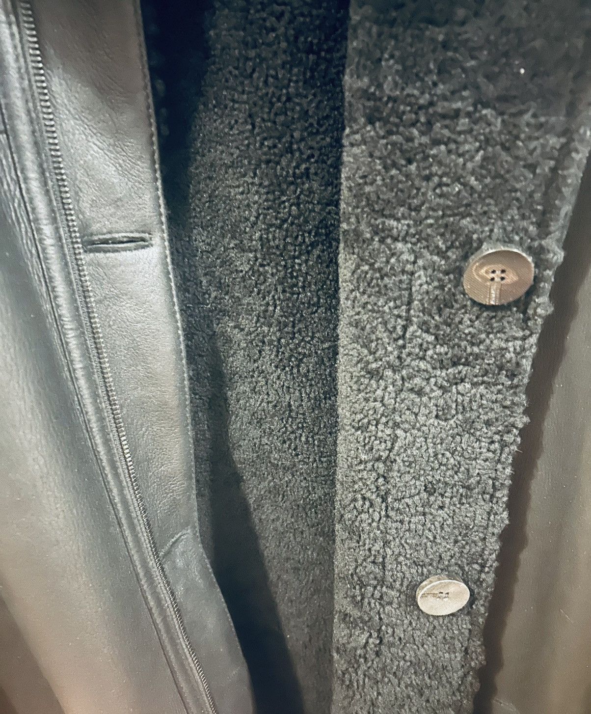 Armani Collezioni Armani Shearling coat Size US L / EU 52-54 / 3 - 3 Thumbnail