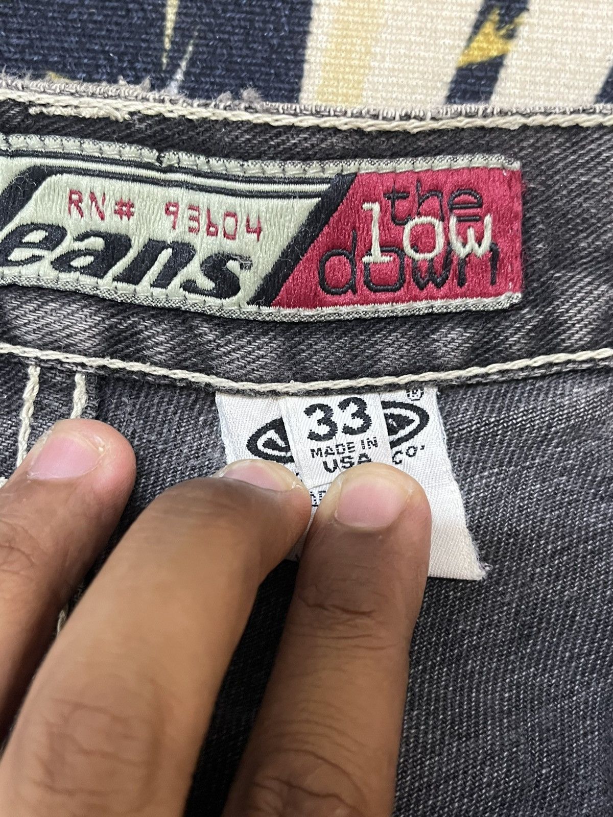 JNCO Vintage 90’s JNCO Baggy Low Down Faded Denim Size US 31 - 11 Thumbnail