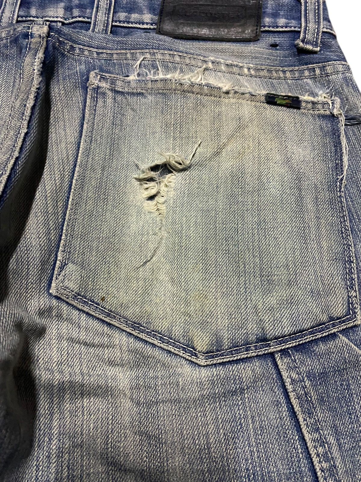 Junya Watanabe × Lacoste Vintage Lacoste Japan Faded Wash Distressed Baggy Jeans Size US 31 - 11 Thumbnail