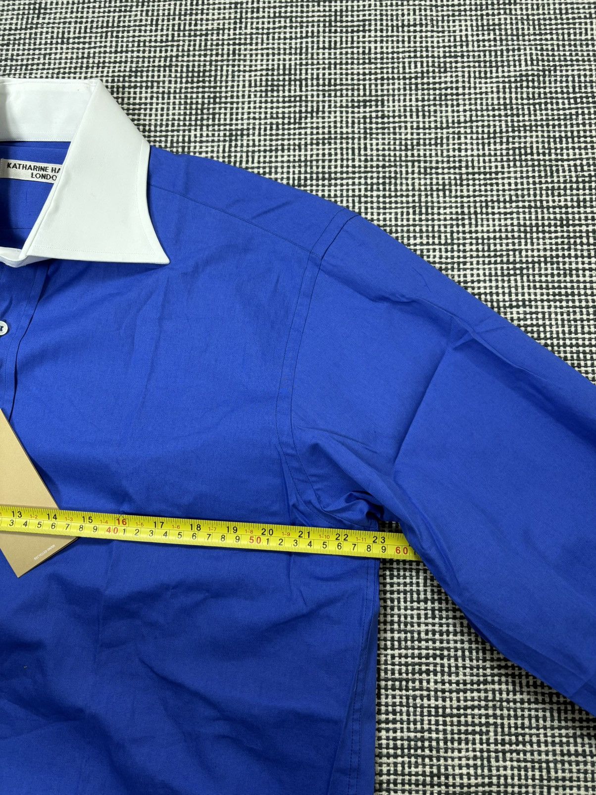 Katharine Hamnett London Katharine Hamnett london avant garde blue white shirt NOS Size US XL / EU 56 / 4 - 7 Thumbnail