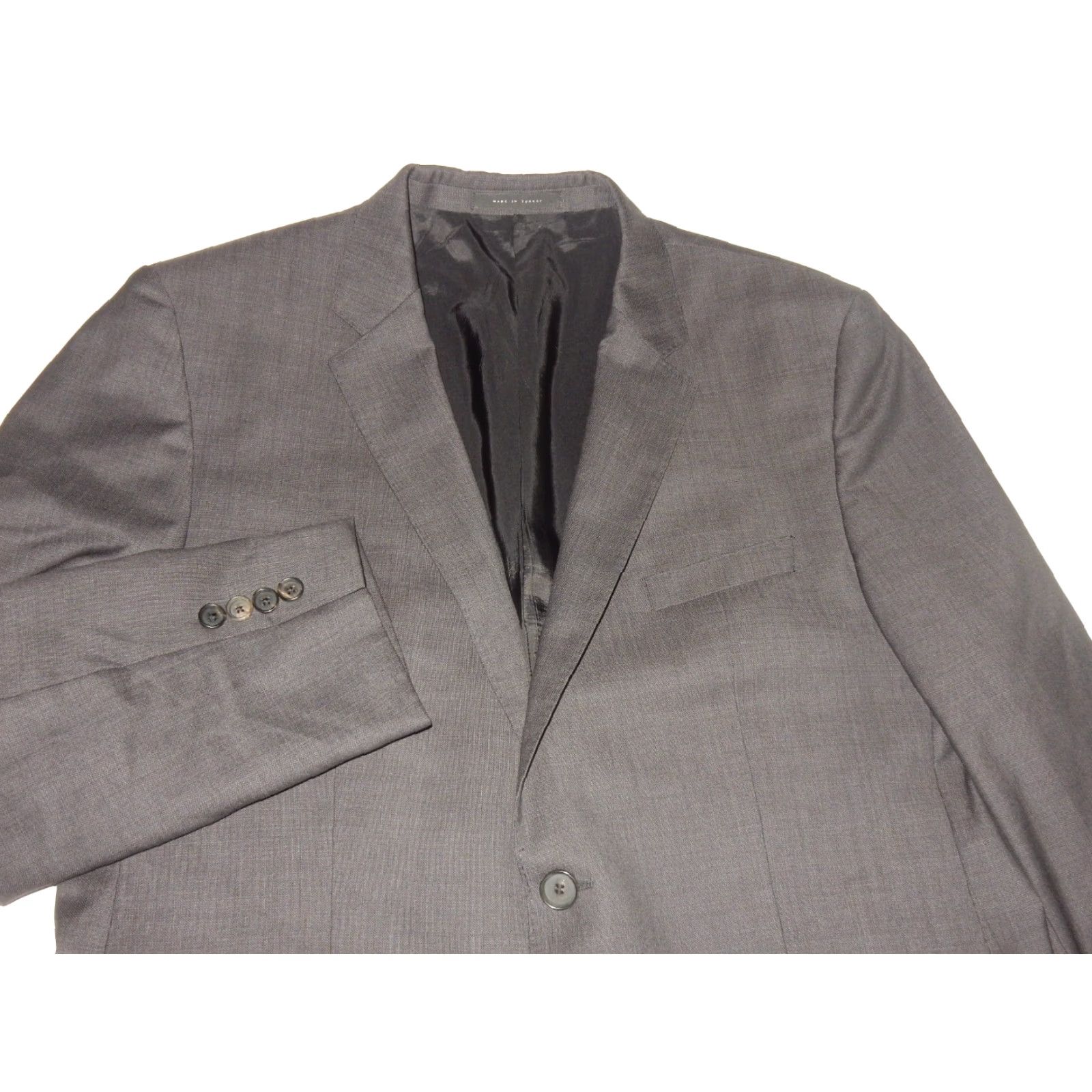 Hugo Boss VINTAGE HUGO BOSS Men's Wool Suit Jacket Pants 54 Gray 2-Piece Regular Size 38x32 Size 54R - 2 Thumbnail