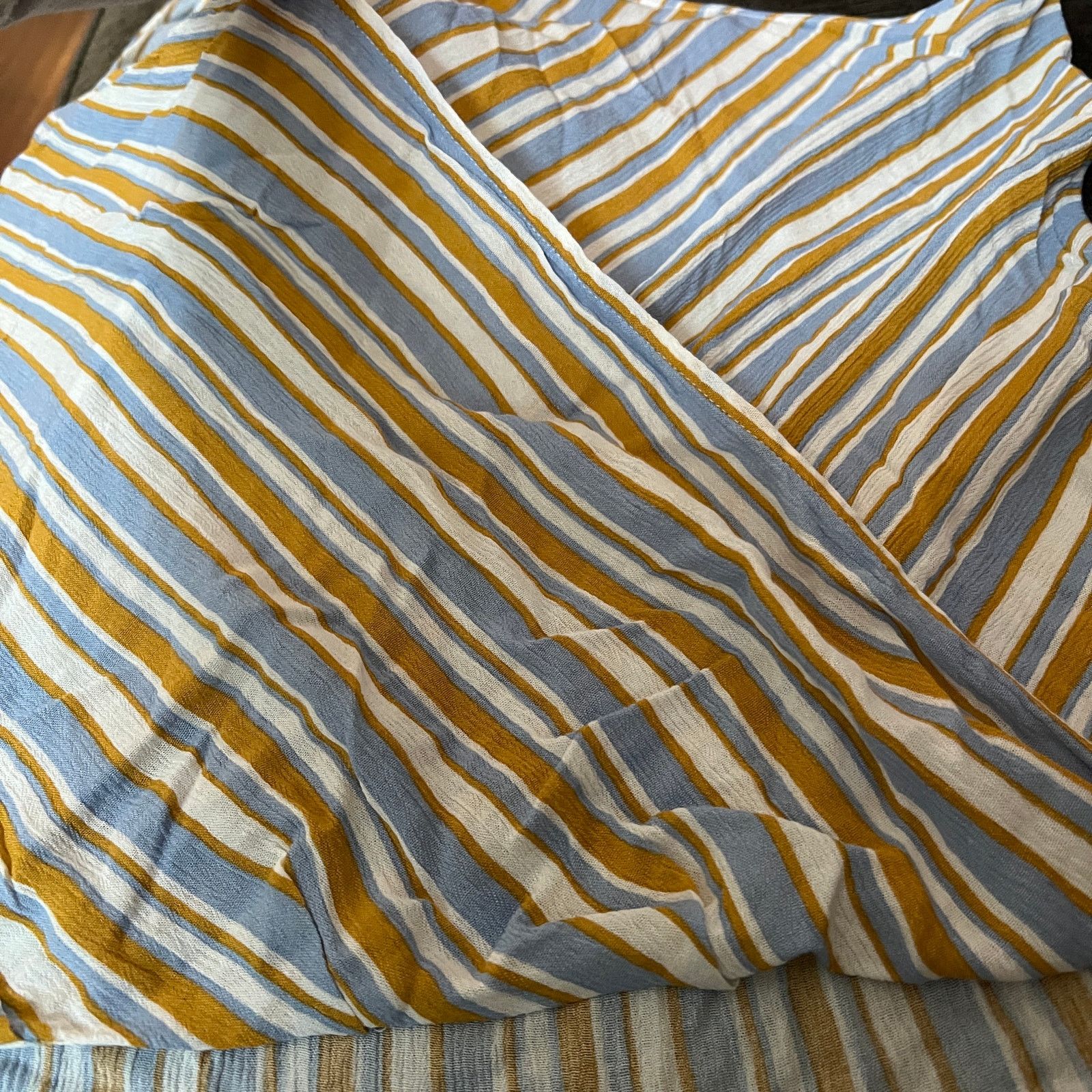 Other Mac Surplice Top - Stitch Fix Striped Faux Wrap Tank Blouse Size XL / US 12-14 / IT 48-50 - 11 Thumbnail