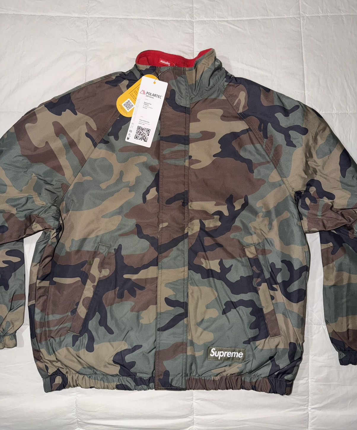 Supreme Supreme Polartec Reversible Track Jacket Woodland Camo (M) Size US M / EU 48-50 / 2 - 6 Thumbnail
