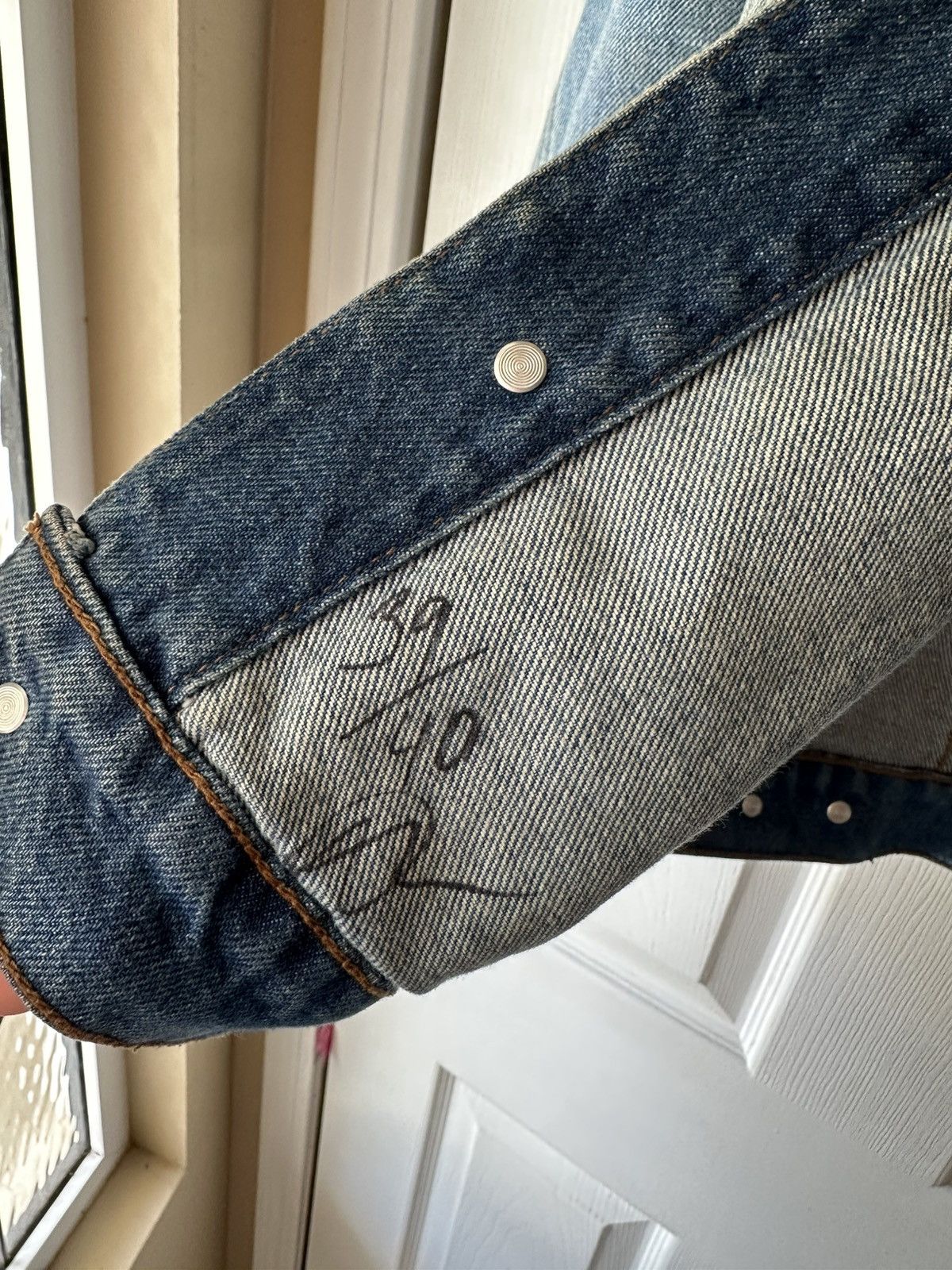 Supra BADWOOD x Supra Custom Art Jean Jacket Size L / US 10 / IT 46 - 7 Thumbnail