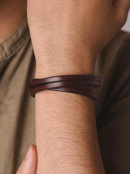 Other Brown leather bracelet Size ONE SIZE - 5 Thumbnail