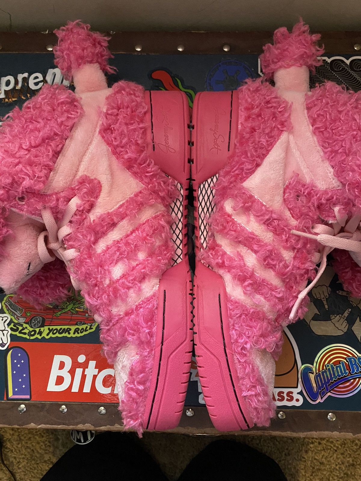Adidas Adidas Jeremy Scott pink poodle Size US 10 / EU 43 - 4 Thumbnail