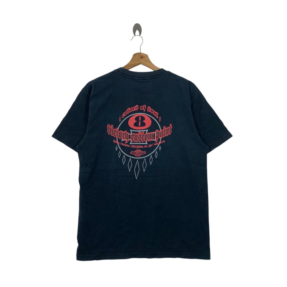 Japanese Brand × Vintage Vintage Victory Custom Paint Japanese Tee Shirt Rider Size US L / EU 52-54 / 3 - 1 Thumbnail