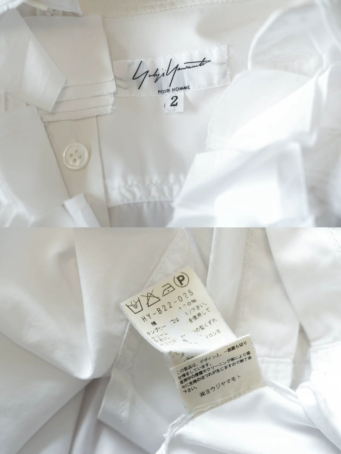 Yohji Yamamoto Yohji Yamamoto 15AW Triple Collar Multi Shirt Sz2 Size US M / EU 48-50 / 2 - 7 Thumbnail