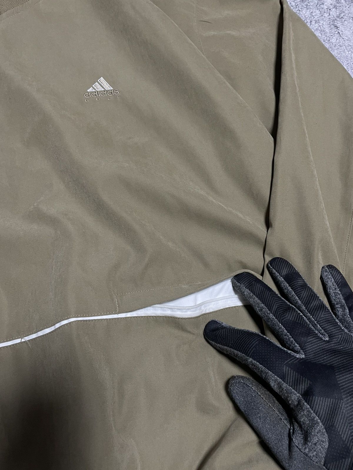 Adidas VTG 90s ADIDAS GOLF OLIVE NAVY ANORAK JKT ARCHIVE Size US L / EU 52-54 / 3 - 5 Thumbnail
