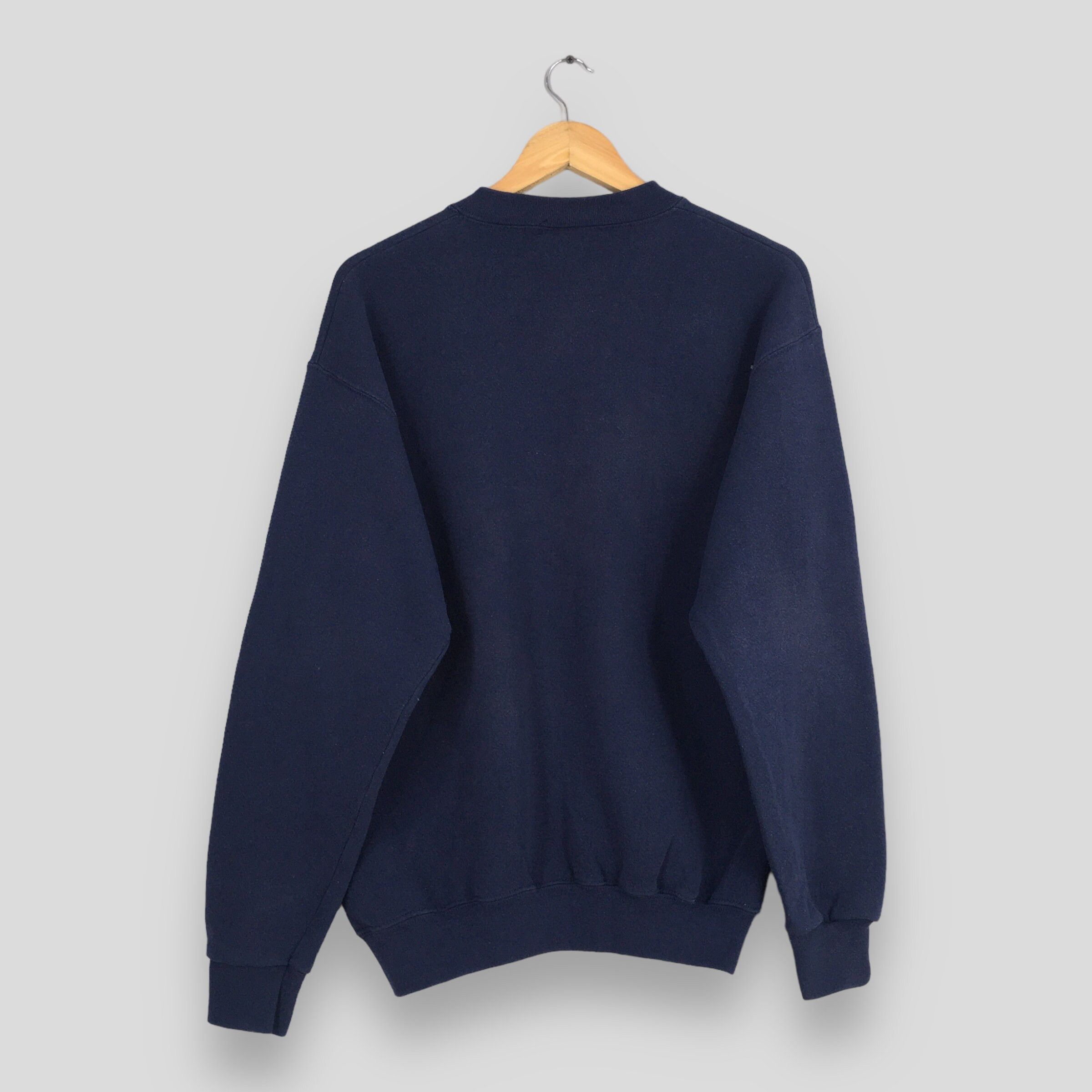Vintage Vintage 90s Discus Athletic Blue Plain Crewneck Jumper M Size US M / EU 48-50 / 2 - 7 Thumbnail
