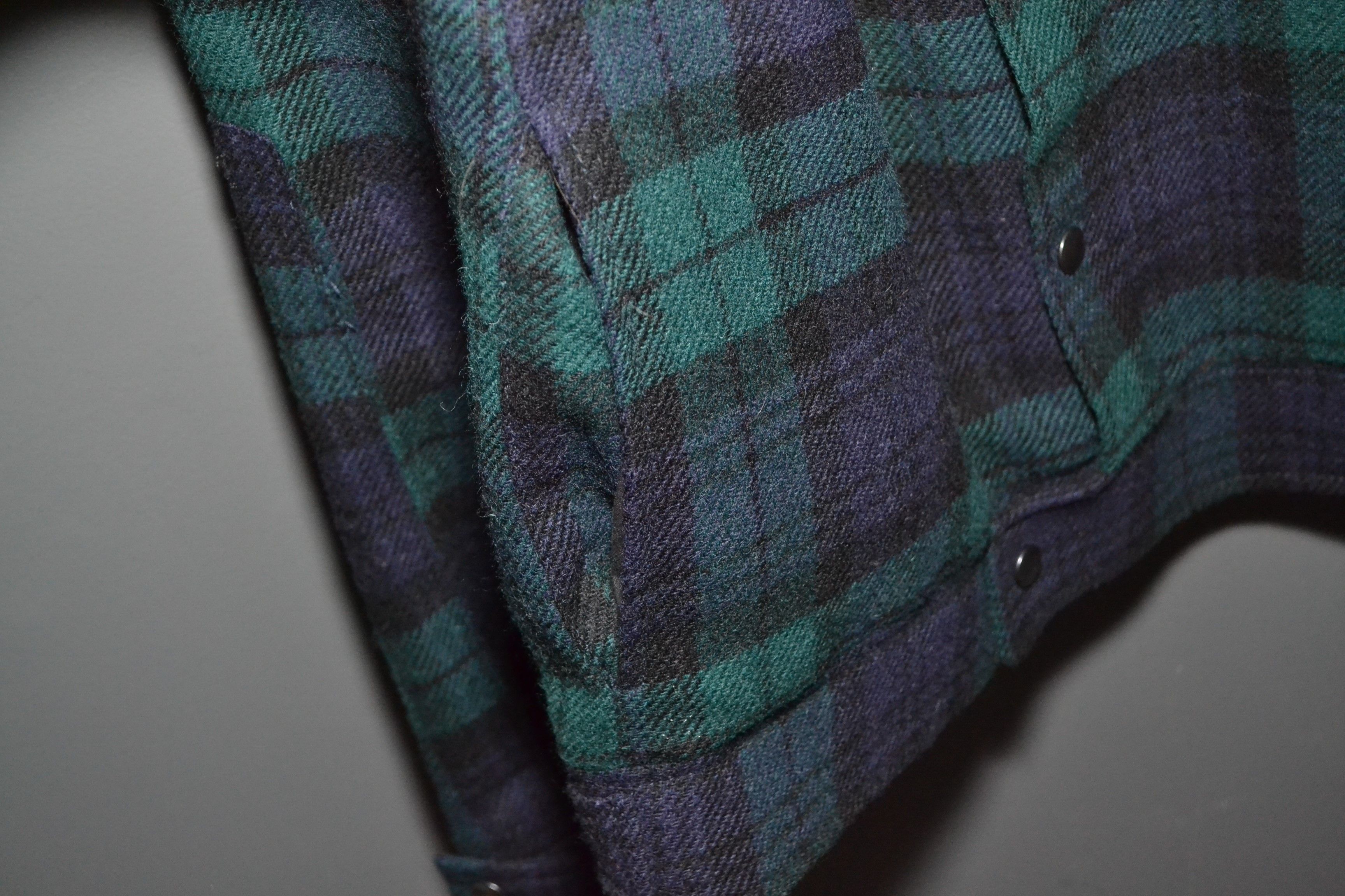 Oliver Spencer Oliver Spencer Woolen 40 size Plaid High Neck Jacket Size US L / EU 52-54 / 3 - 6 Thumbnail