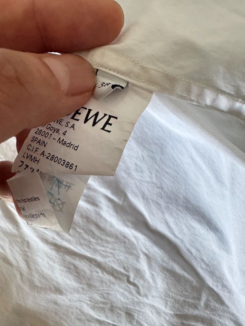 Loewe LOEWE White minimalist shirt. Size M / US 6-8 / IT 42-44 - 3 Thumbnail