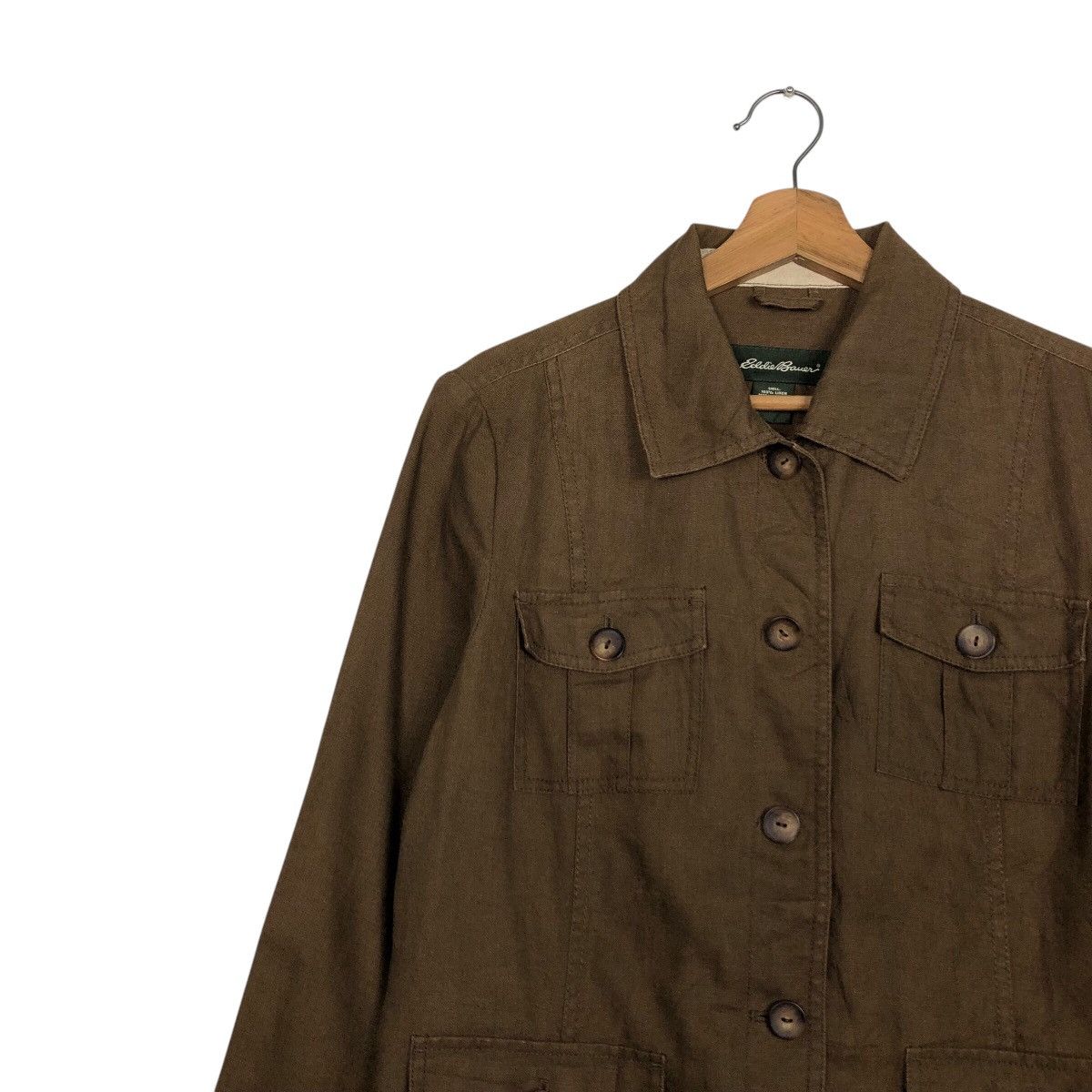 Japanese Brand × Vintage 📌Rich Brown Chore Work Jacket Eddie Bauer Issey Miyake Size US L / EU 52-54 / 3 - 8 Thumbnail