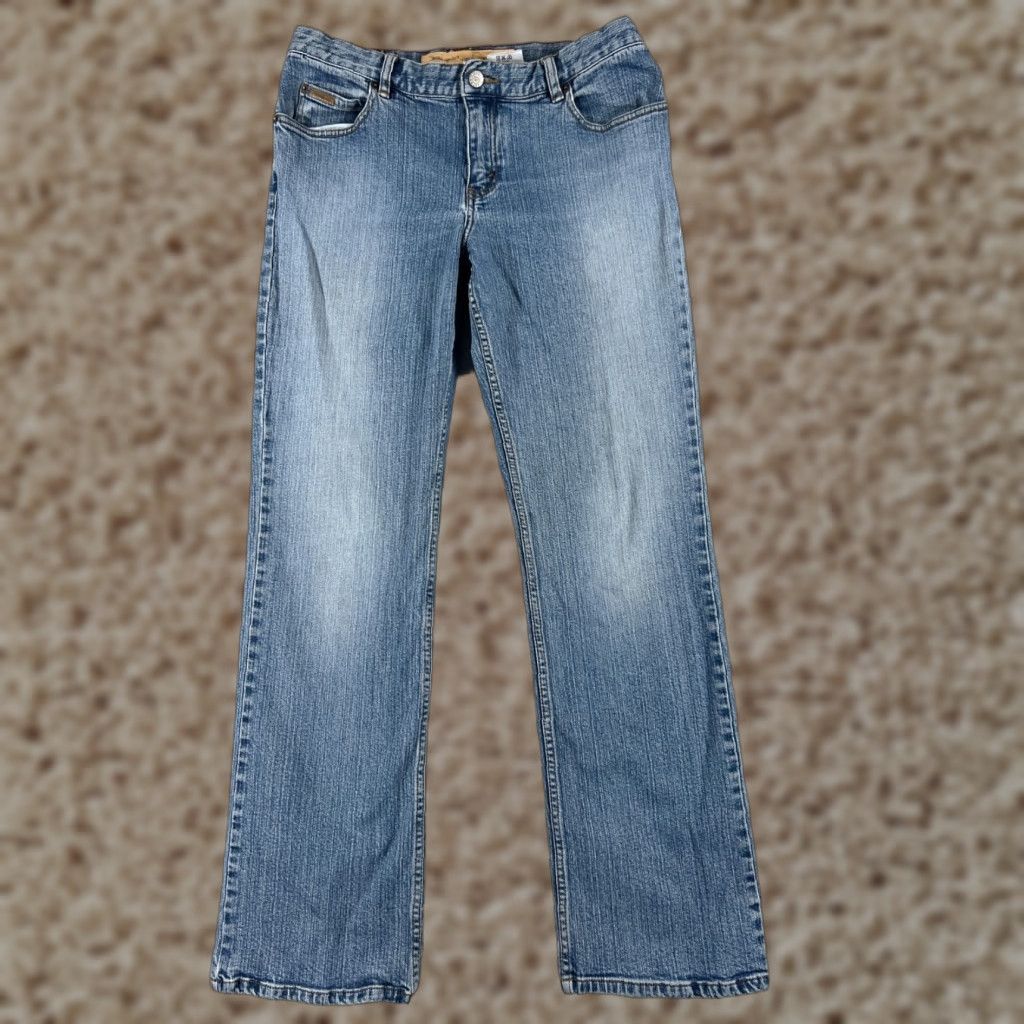 Eddie Bauer Eddie Bauer Jeans Women 10 Blue Denim Bootcut Mid Rise 100% Cotton Western 29x30 Jeans Womens Mens? Size 32" / US 10 / IT 46 - 1 Thumbnail