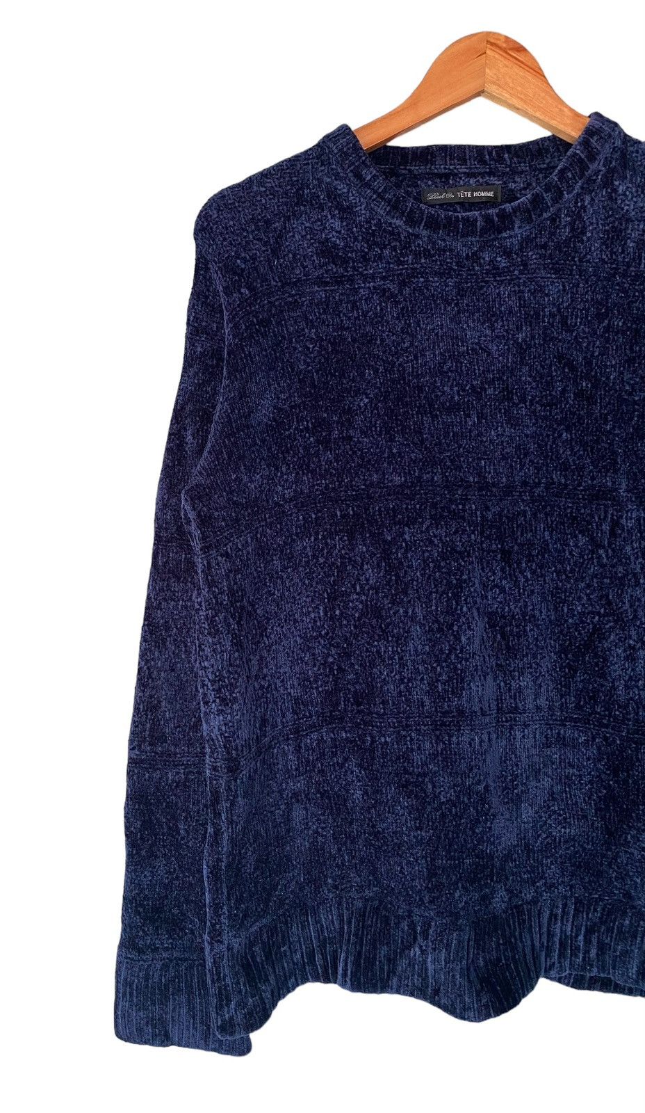 Issey Miyake Knitwear Tete Homme Old Dark Blue Size M / US 6-8 / IT 42-44 - 3 Thumbnail