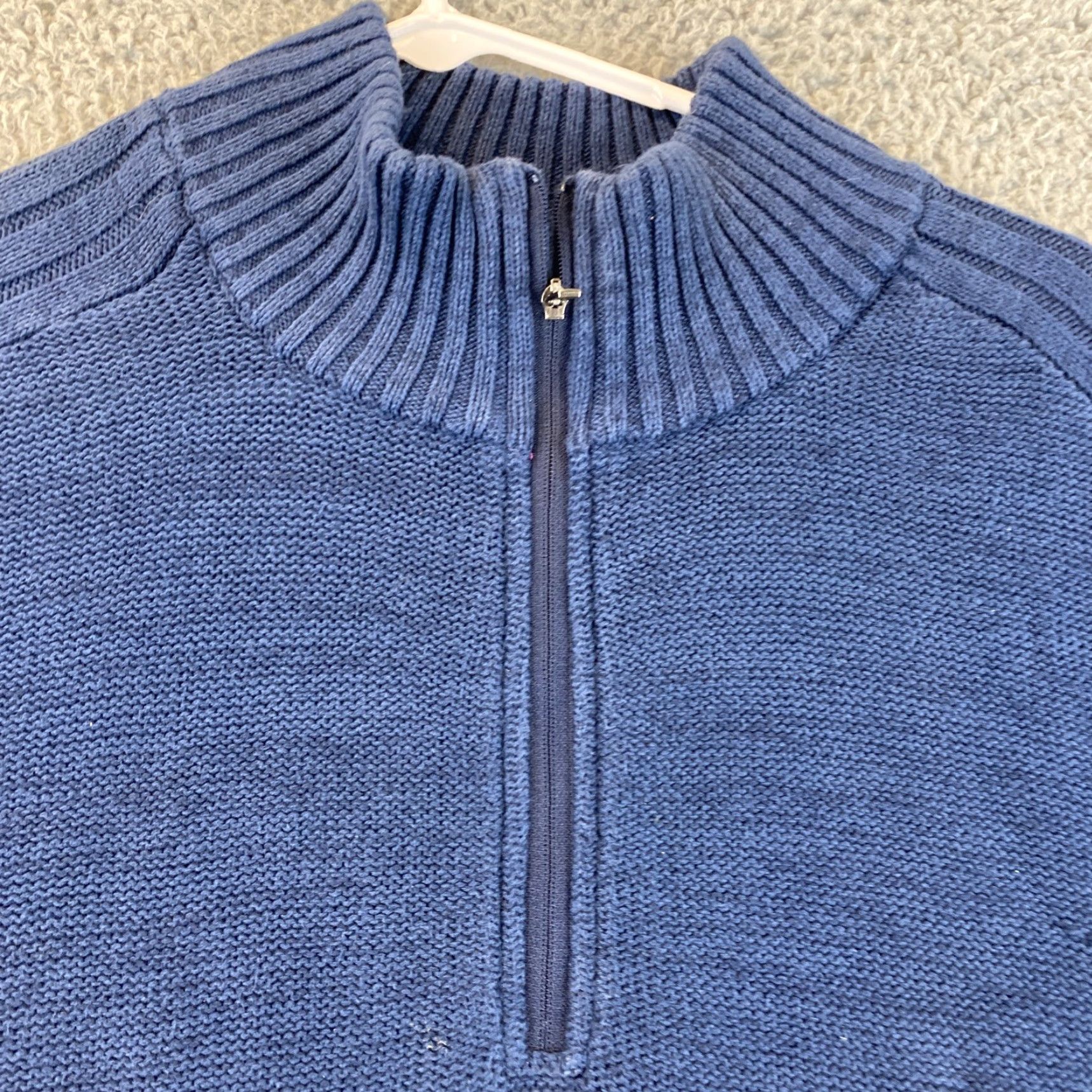 Polo Ralph Lauren Polo Ralph Lauren Men's Sweater 1/4 Zip Long Sleeve Casual Pullover 2XL Blue Size US XXL / EU 58 / 5 - 3 Thumbnail