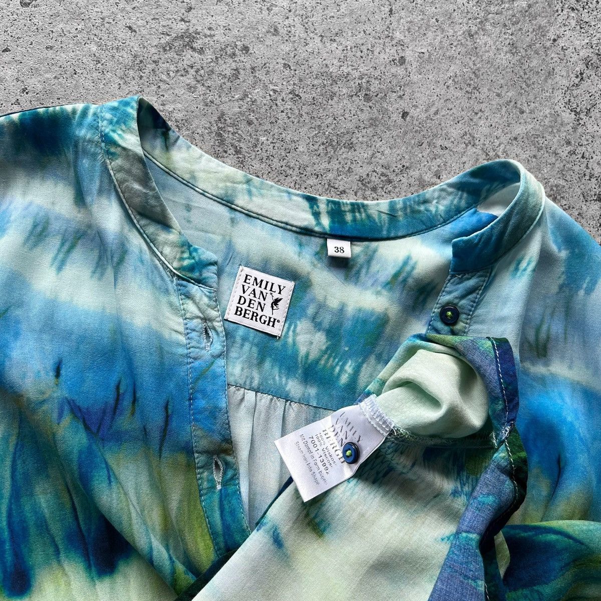 Designer Emily Van den Bergh Womens Multicolor Blouse Shirt RRP €80 Size M / US 6-8 / IT 42-44 - 8 Thumbnail