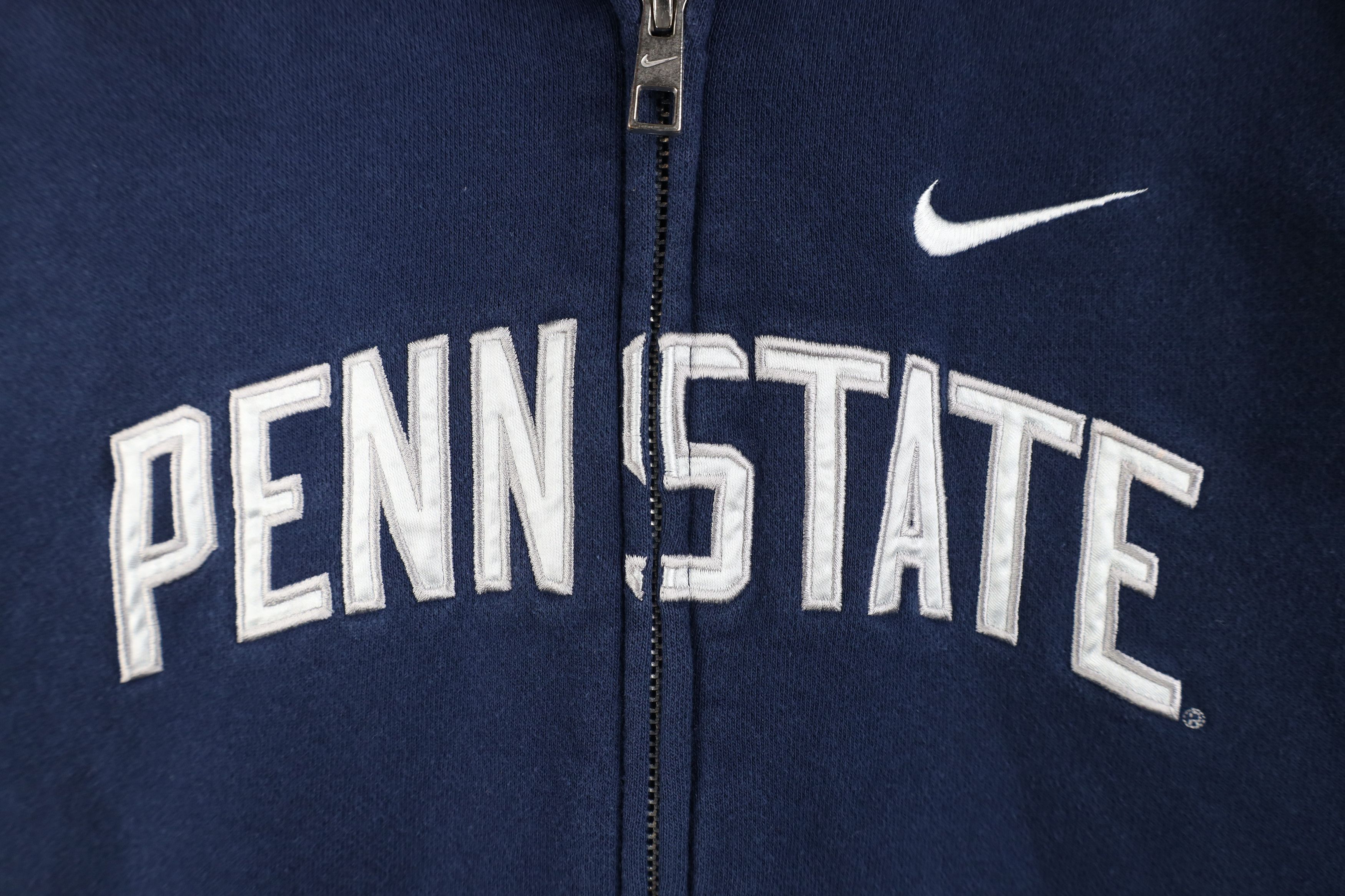 Nike Vintage Nike Mini Swoosh Penn State University Zip Hoodie Size M / US 6-8 / IT 42-44 - 4 Thumbnail
