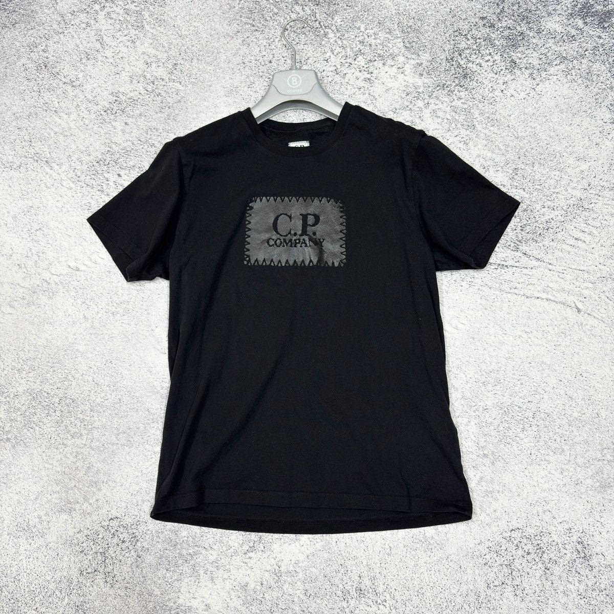 C.P. Company × Designer C.P. Company Label Logo Black T-Shirt M size Size US M / EU 48-50 / 2 - 1 Thumbnail