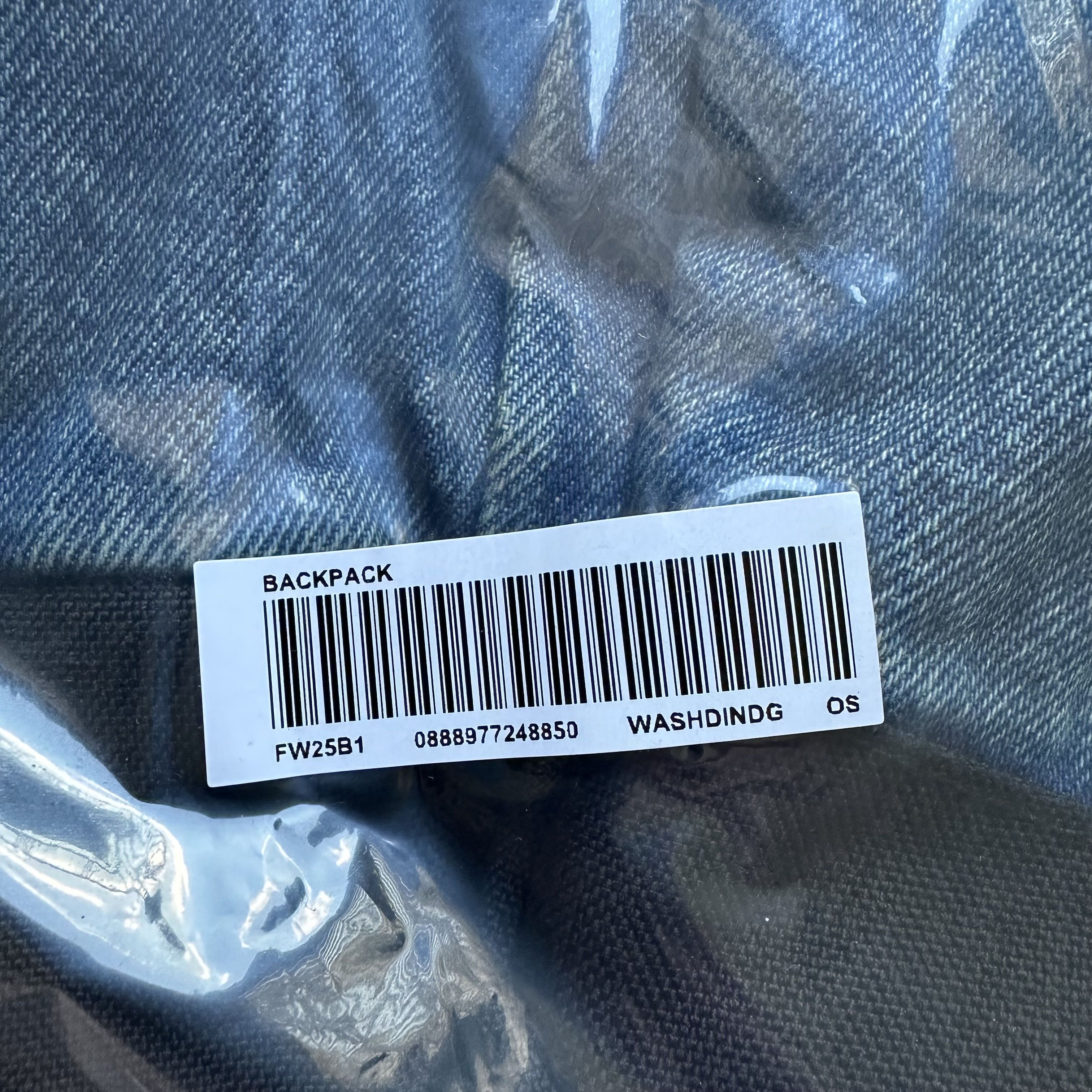 Supreme SUPREME FW25 'Washed Indigo' DENIM BACKPACK OS Size ONE SIZE - 12 Thumbnail