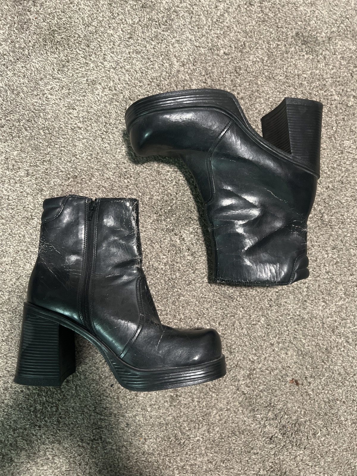 Leather Vintage 90’s L.E.I. Mid Calf Boots Size US 8.5 / IT 38.5 - 1 Thumbnail