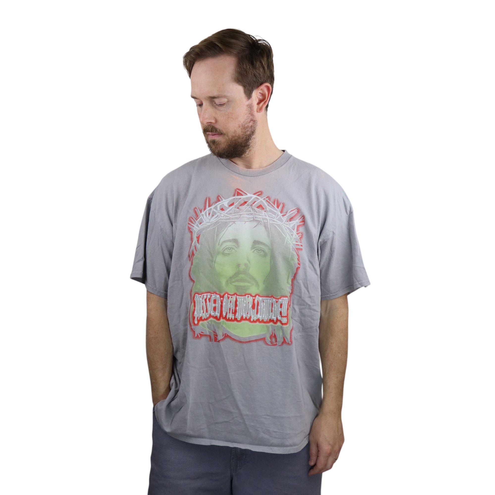 Vintage Crazy Jesus Pissed Off I Will Die Vintage Shirt Size US XL / EU 56 / 4 - 1 Thumbnail