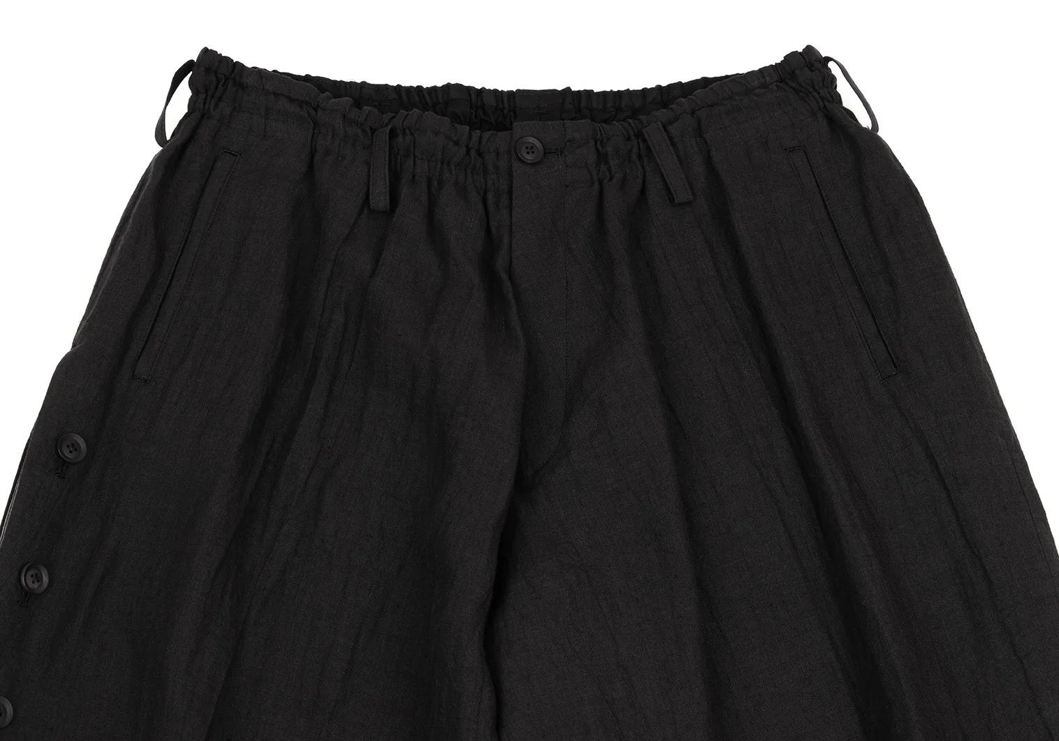 Yohji Yamamoto Yohji Yamamoto Linen Side Button Design Pants Size US 32 / EU 48 - 2 Thumbnail