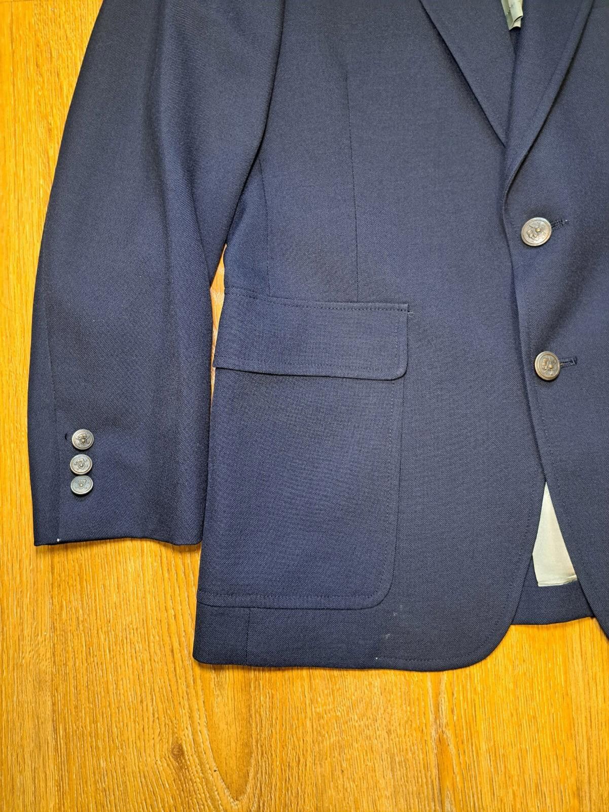 Hart Schaffner Marx VINTAGE Hart Schaffner Marx Jack Nicklaus Blazer 42R Navy Size 42R - 4 Thumbnail
