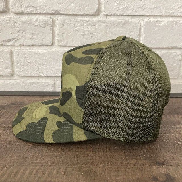 Bape 🔥Vintage🔥 BAPE GREEN CAMO trucker hat cap a bathing ape NIGO Size ONE SIZE - 5 Thumbnail