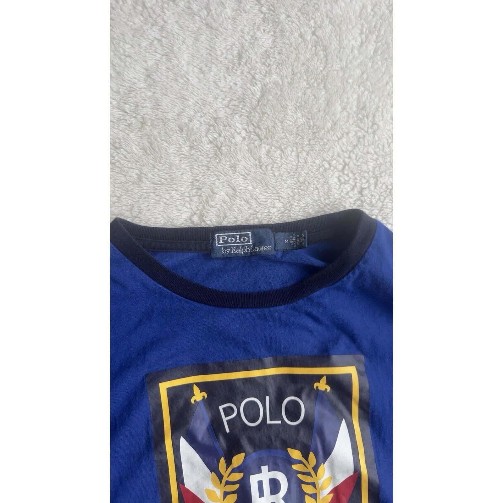 Ralph Lauren Polo Ralph Lauren Mens M Blue Long Sleeve Shirt Uni Crest Size US M / EU 48-50 / 2 - 4 Thumbnail