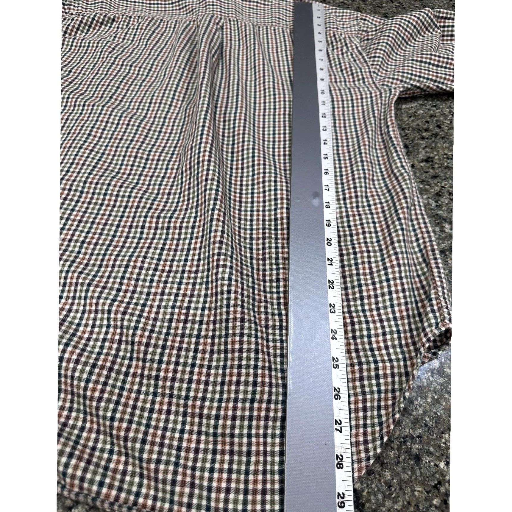 Gap VINTAGE Gap Shirt Men M Green Brown Orange Plaid Button-Down Pocket Cotton 90s Preppy Men Size US M / EU 48-50 / 2 - 6 Thumbnail