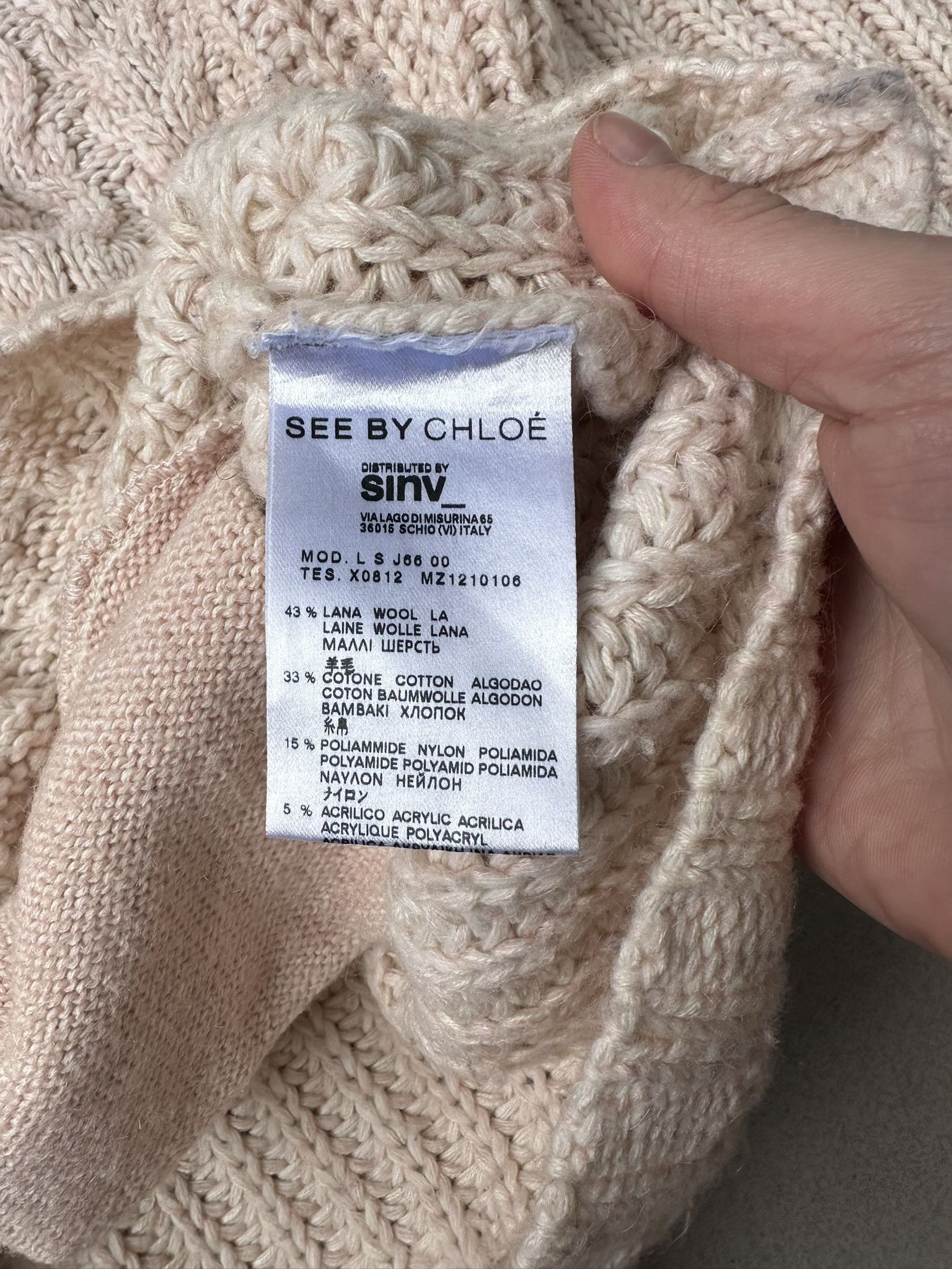 Designer See by Chloe wool cardigan oversize Size US L / EU 52-54 / 3 - 7 Thumbnail