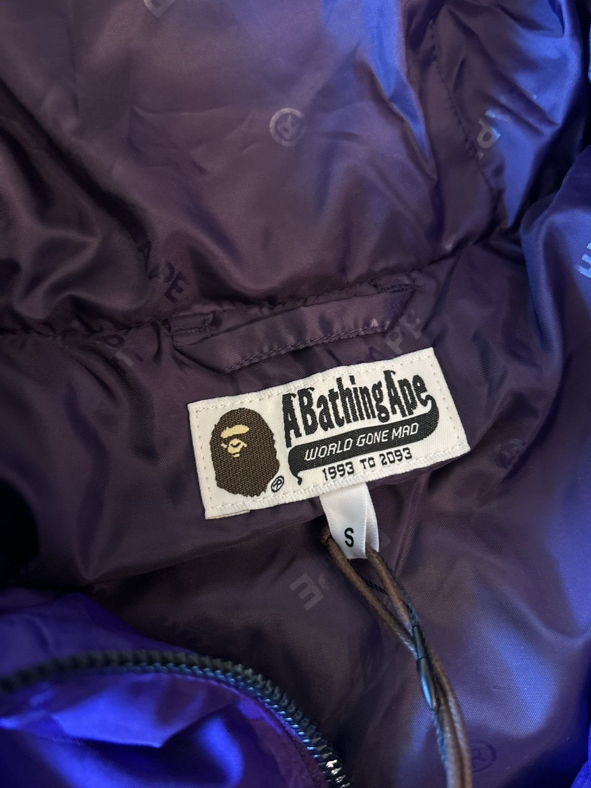 Bape STEAL Bape Purple Solid Camo Jacquard Down Jacket Size US S / EU 44-46 / 1 - 8 Thumbnail