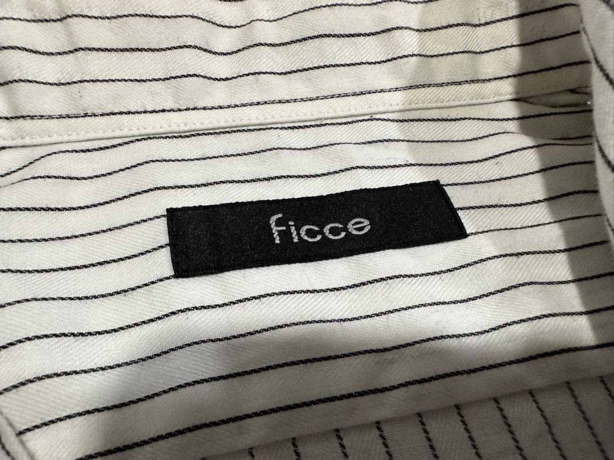 Designer 🔥Vintage Ficce Striped Shirt Long Sleeve Yoshiyuki Konishi Size US XL / EU 56 / 4 - 11 Thumbnail