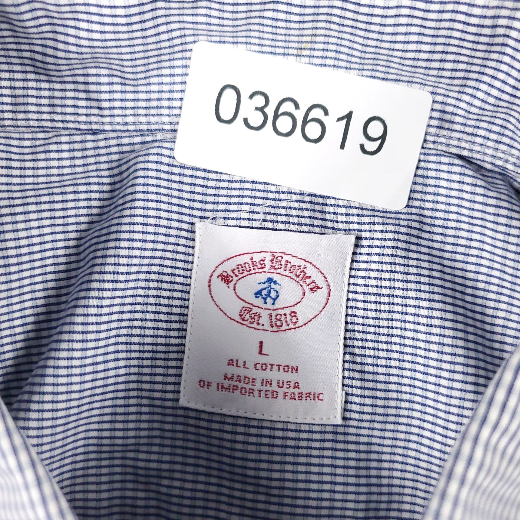 Brooks Brothers Brooks Brothers Shirt Mens Large Blue Button-Up Long Sleeve Casual Workwear Size US L / EU 52-54 / 3 - 6 Thumbnail
