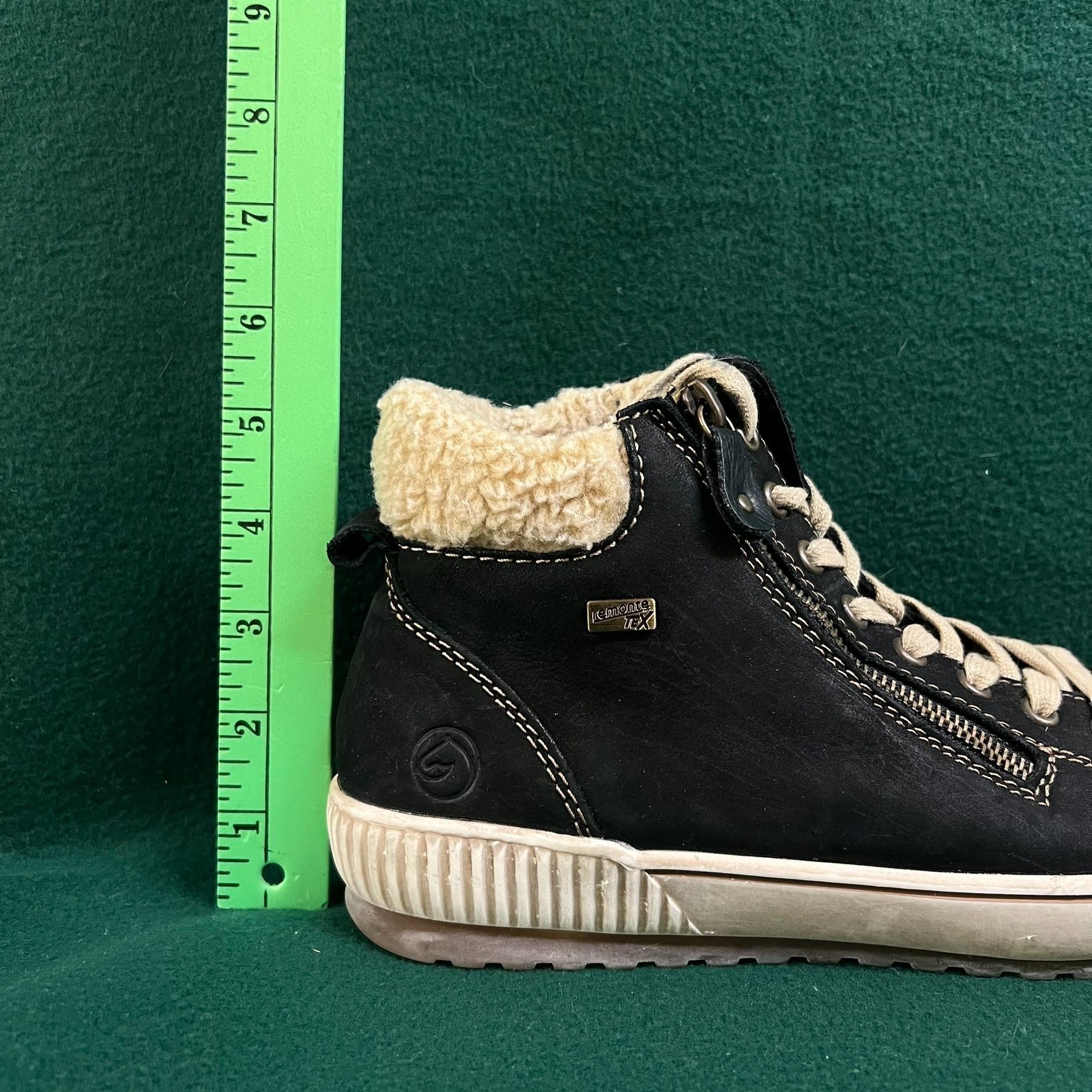 Other Remonte Women's Black Leather US 8.5 High-Top Sneakers With Size US 8.5 / IT 38.5 - 4 Thumbnail