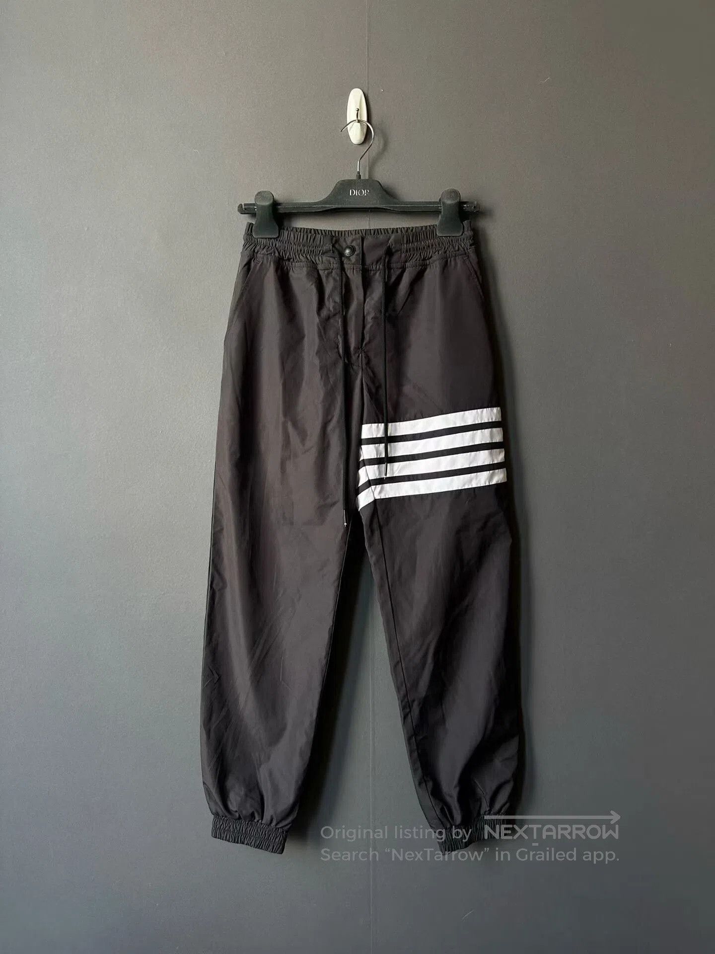 Thom Browne thom browne black nylon sports pants. Size US 38 / EU 54 - 1 Thumbnail