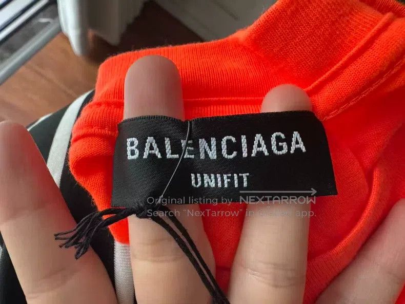 Balenciaga Balenciaga Short Sleeve Fluorescent Orange Size US XS / EU 42 / 0 - 4 Thumbnail