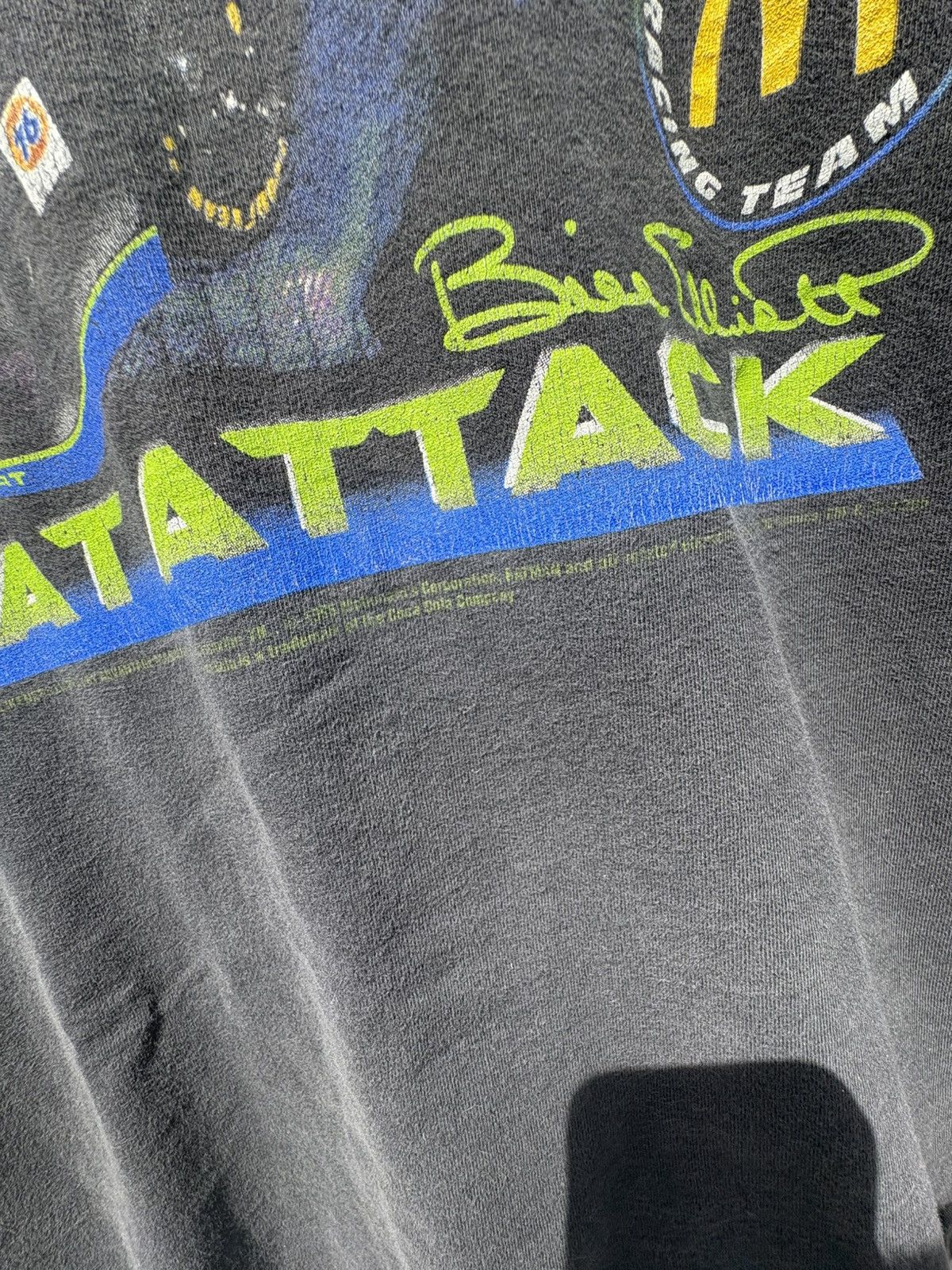 DC Comics × NASCAR × Vintage Vintage 1995 Bill Elliott NASCAR Batman McDonalds T-Shirt Size US XL / EU 56 / 4 - 2 Thumbnail