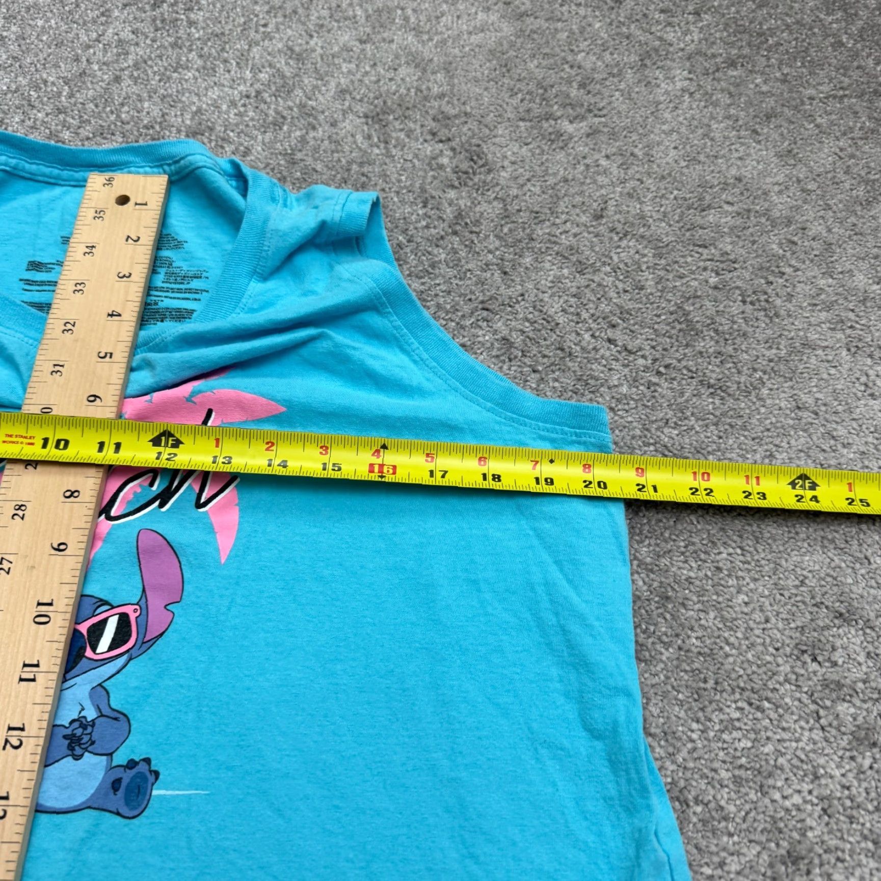 Disney VINTAGE Disney Stitch Graphic Tank Top Womens Large Sleeveless Cotton Casual Summer Size L / US 10 / IT 46 - 7 Thumbnail