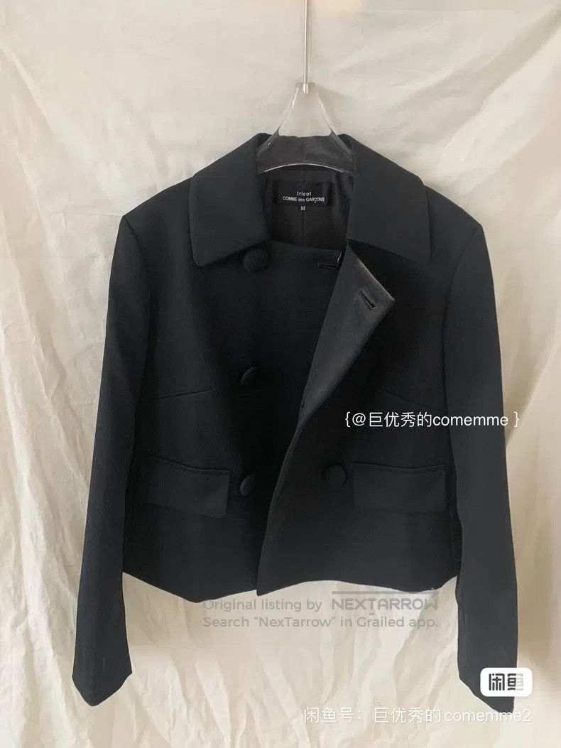 Comme des Garcons Comme des Garcons Black notched lapel fake double-breasted Size M / US 6-8 / IT 42-44 - 5 Thumbnail