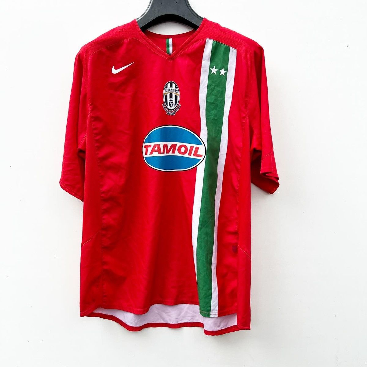 image of 2005 - 2007 Juventus Nike Vintage T-Shirt Jersey in Red, Men's (Size XL)