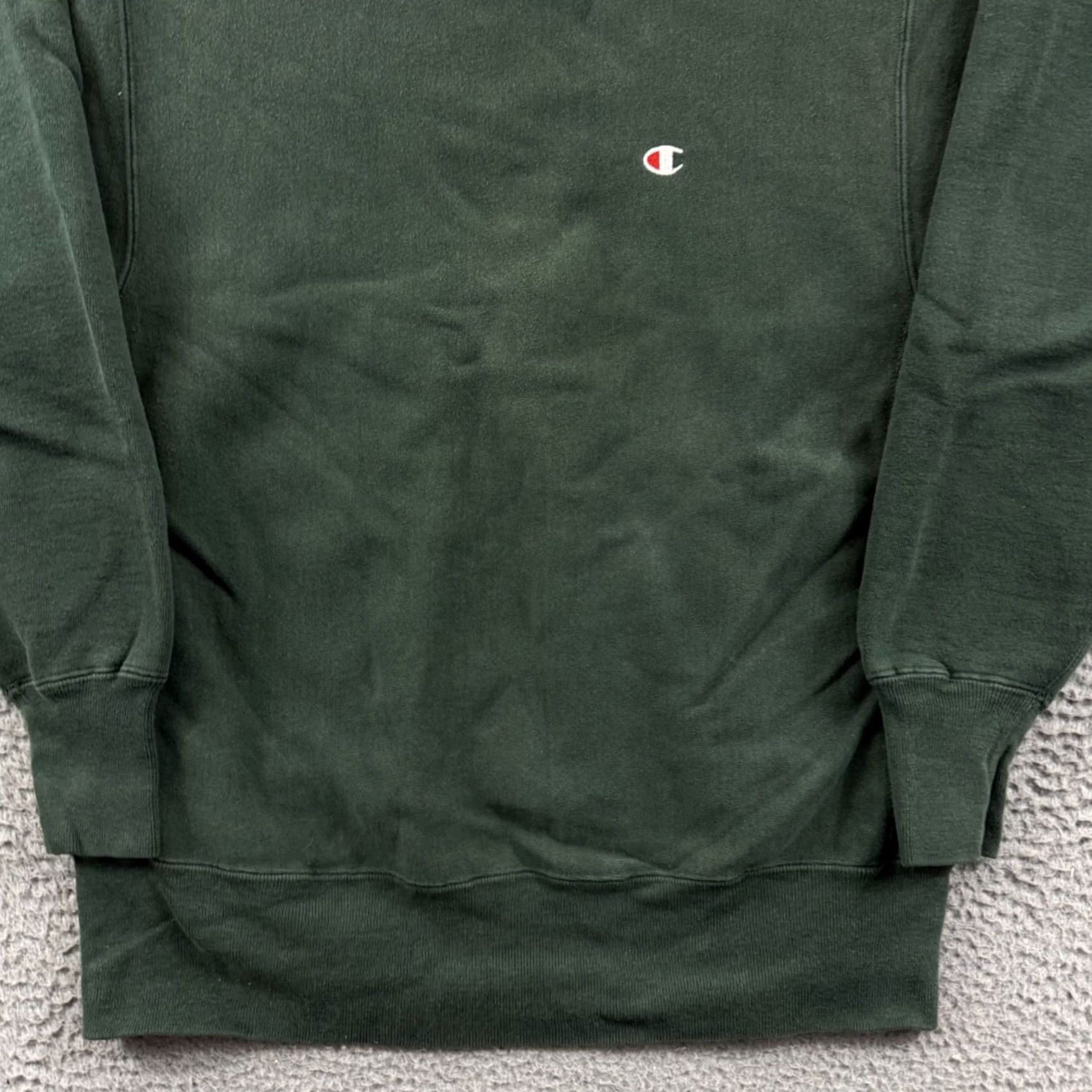 Champion VINTAGE Champion Reverse Weave Sweatshirt Mens Large Green Blank Pullover Sweatshirt Size US L / EU 52-54 / 3 - 2 Thumbnail