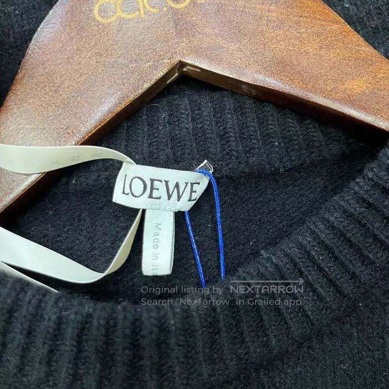 Loewe Loewe Black Glitter Logo Sweater Size XS / US 0-2 / IT 36-38 - 3 Thumbnail